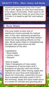 BEAUTY TIPs - Skin, Hairs, Ful screenshot 3