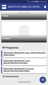 Instituto Bíblico Patricio Sym screenshot 1