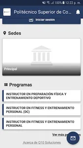 Politécnico Superior de Colomb screenshot 1