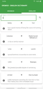 English Afaan Oromo Dictionary screenshot 2