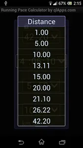 Running Pace Calculator screenshot 2