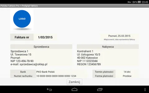 Polska Faktura Pro screenshot 13