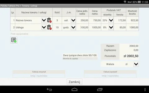 Polska Faktura Pro screenshot 4