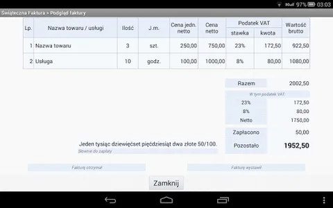 Świąteczna Faktura screenshot 4