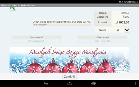Świąteczna Faktura screenshot 6