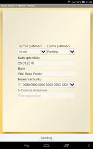 Polska Faktura screenshot 3