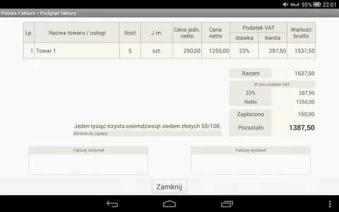 Polska Faktura screenshot 6