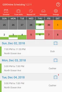 QSROnline Scheduling screenshot 10