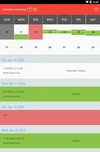 QSROnline Scheduling screenshot 8