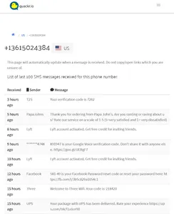 Receive SMS Online | quackr screenshot 2