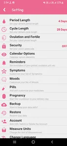 Period and Ovulation Tracker screenshot 20