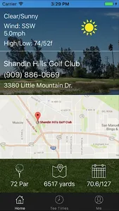 Shandin Hills Golf Tee Times screenshot 1