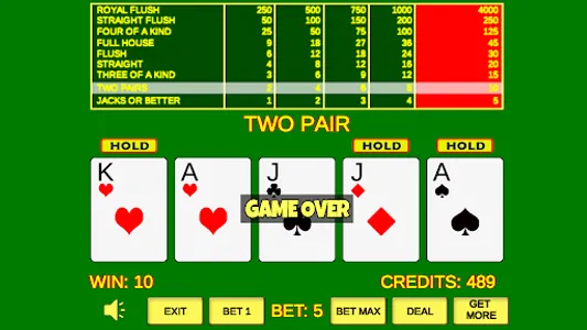 Video Poker Jacks Or Better screenshot 7