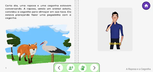A Cegonha e a Raposa screenshot 3