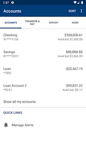 Quoin Financial Bank Mobile Ba screenshot 2