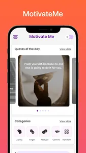 MotivateMe Daily Quotes Create screenshot 7