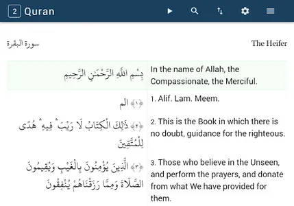 Quran in English and Arabic -  screenshot 8