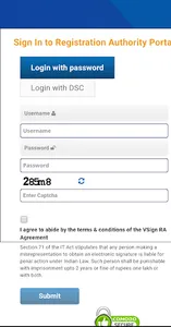 DSC Ra Login screenshot 4