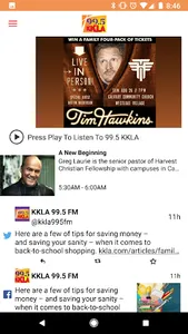99.5  KKLA screenshot 0