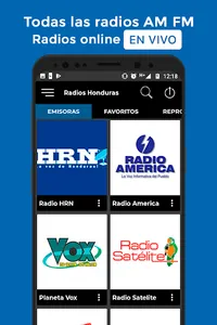 Radios Honduras FM & AM Emisor screenshot 2