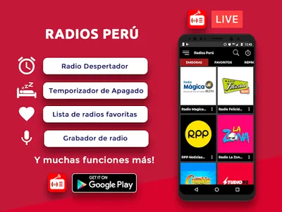 Radios Perú FM & AM Emisoras P screenshot 0