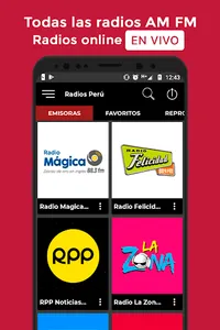 Radios Perú FM & AM Emisoras P screenshot 2
