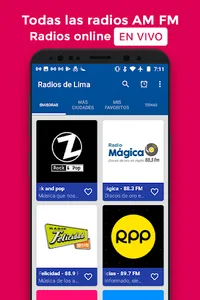 Radios Lima Perú FM & AM Emiso screenshot 0