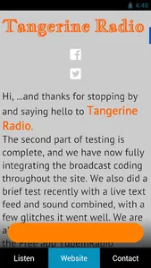 Tangerine Radio UK screenshot 1