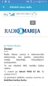 Radio Marija Latvija screenshot 5