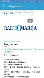 Radio Marija Latvija screenshot 6