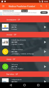 Rádios Paulistas de Futebol -  screenshot 3