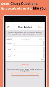 Chuzy: Dating, IQ based screenshot 3