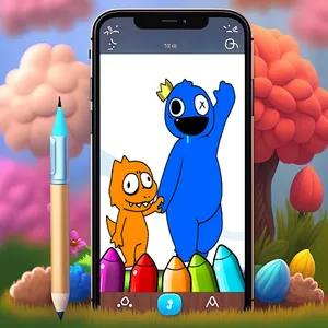 Rainbow Friends :Coloring game screenshot 2