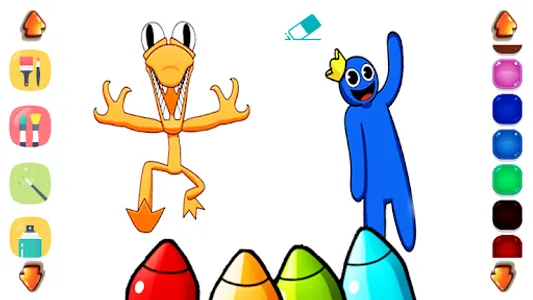 Rainbow Friends :Coloring game screenshot 3