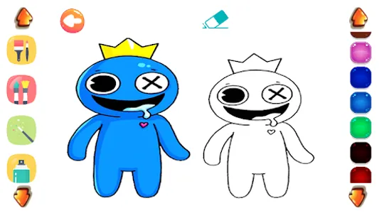 Rainbow Friends :Coloring game screenshot 4
