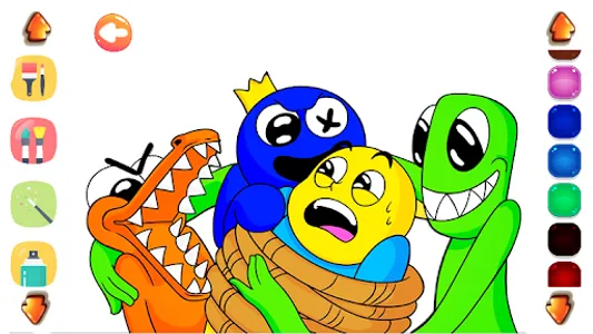 Rainbow Friends :Coloring game screenshot 7