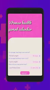 Wooman health period tracker screenshot 0