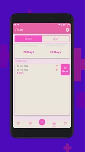 Wooman health period tracker screenshot 2