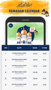 Ramadan Calendar-Time Table screenshot 1