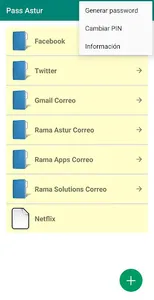 Passwords Astur screenshot 2
