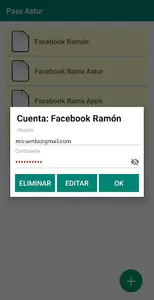 Passwords Astur screenshot 4