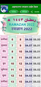 Ahmednagar Ramazan Time Table screenshot 0