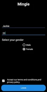 Mingle Random Chat GirlsApp screenshot 0