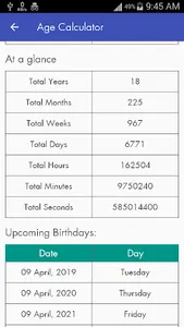 Age Calculator screenshot 3