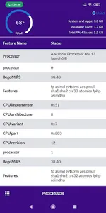 PhoneInfo Checker: CPU | RAM | screenshot 1