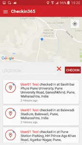 Checkin365 screenshot 1