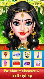 Indian Royal Wedding Doll Game screenshot 0