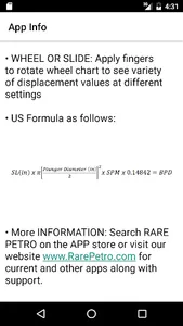 Rod Pump Displacement Calc screenshot 1