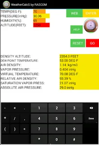 WeatherCalcS Meteorology Tools screenshot 0