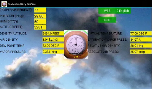 Meteorology WeatherCalcS10 screenshot 0
